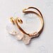 14K Gold Ear Cuff - Bridal Ear Cuff - 14k Gold and Moonstones - Moonstone Ear Cuff