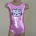 Little Dancer Skater or Gymnast Celebration Leotard with Kitty Applique Size 2T - C7