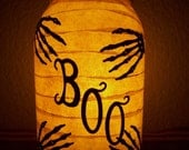Grungy Primitive Halloween Indoor Outdoor Lantern