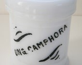Apothecary Jar - Vintage Milk Glass - Anchor Hocking. PRICE REDUCED.