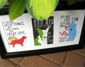 Framed Inspirational Dog Art Prints Your Choice of 3 Matted in Wood Frame