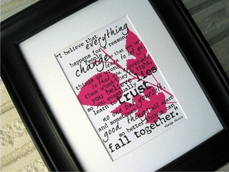 Marilyn Monroe Quote Art Print