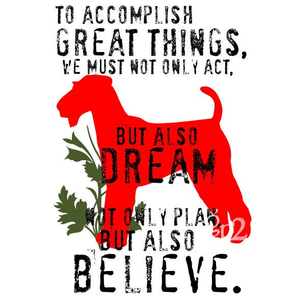 Airedale Dog Art Print Wall Decor 5x7 Print includes 8x10 Mat All Ready to Frame