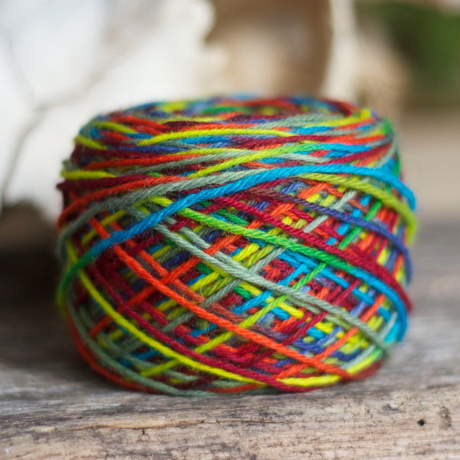 Hand Dyed Yarn - Worsted Weight - Tulip Fields