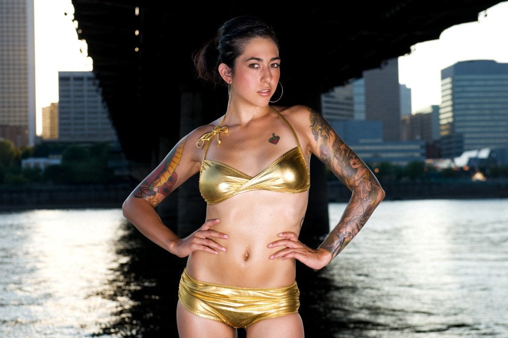 Liz Asymmetrical Bikini Top