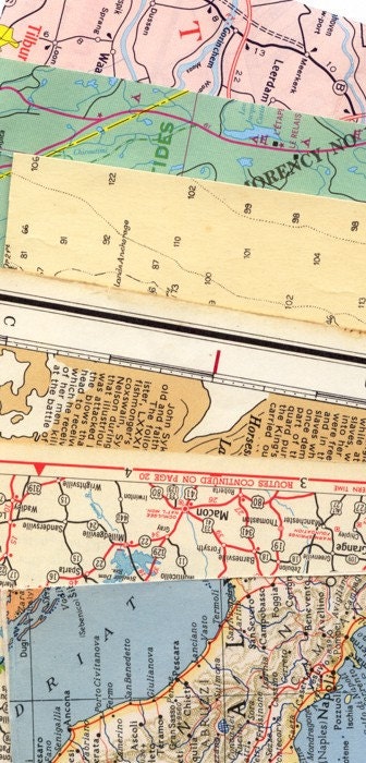 Vintage Maps for Collage and Art Journaling - ankiradesign