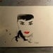 Original Watercolor Fashion Illustration - Gesture of Audrey painting