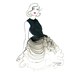Original Watercolor Fashion Illustration - Dior Does Ombre