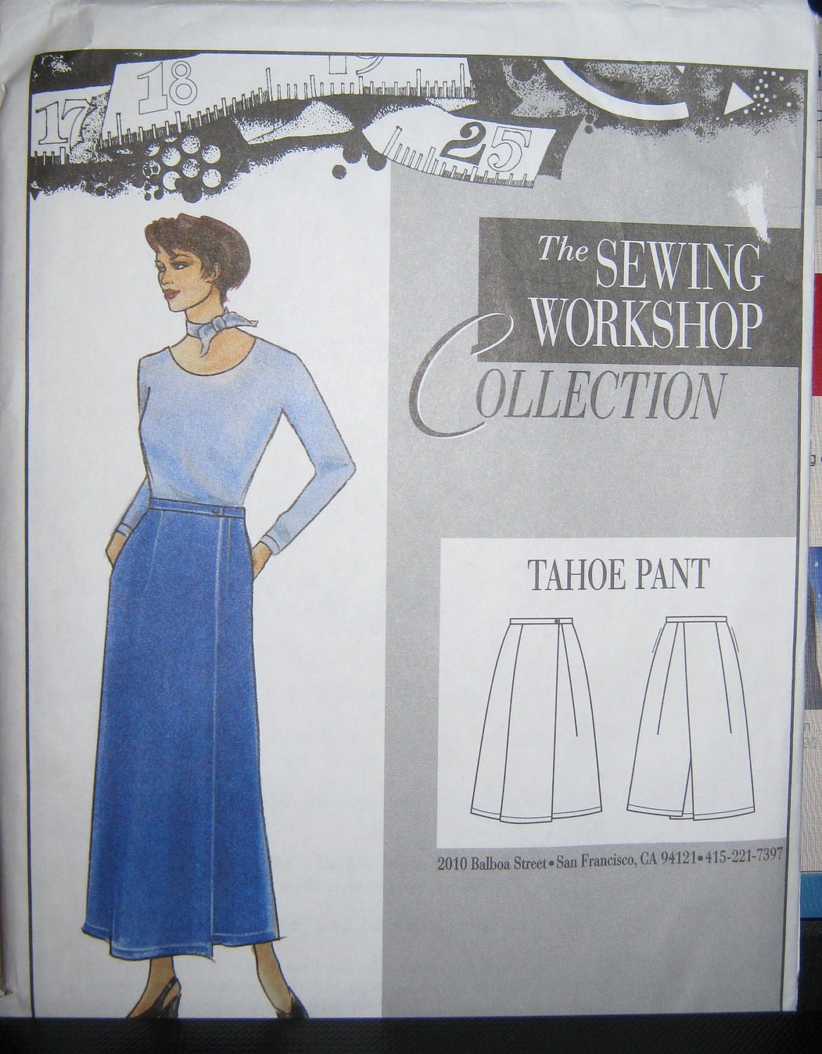 The Sewing Workshop Tahoe Pant pattern size 8 10 12 14 16 18 20