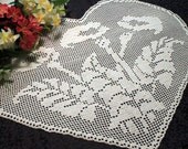 Giant Heart crochet Doily