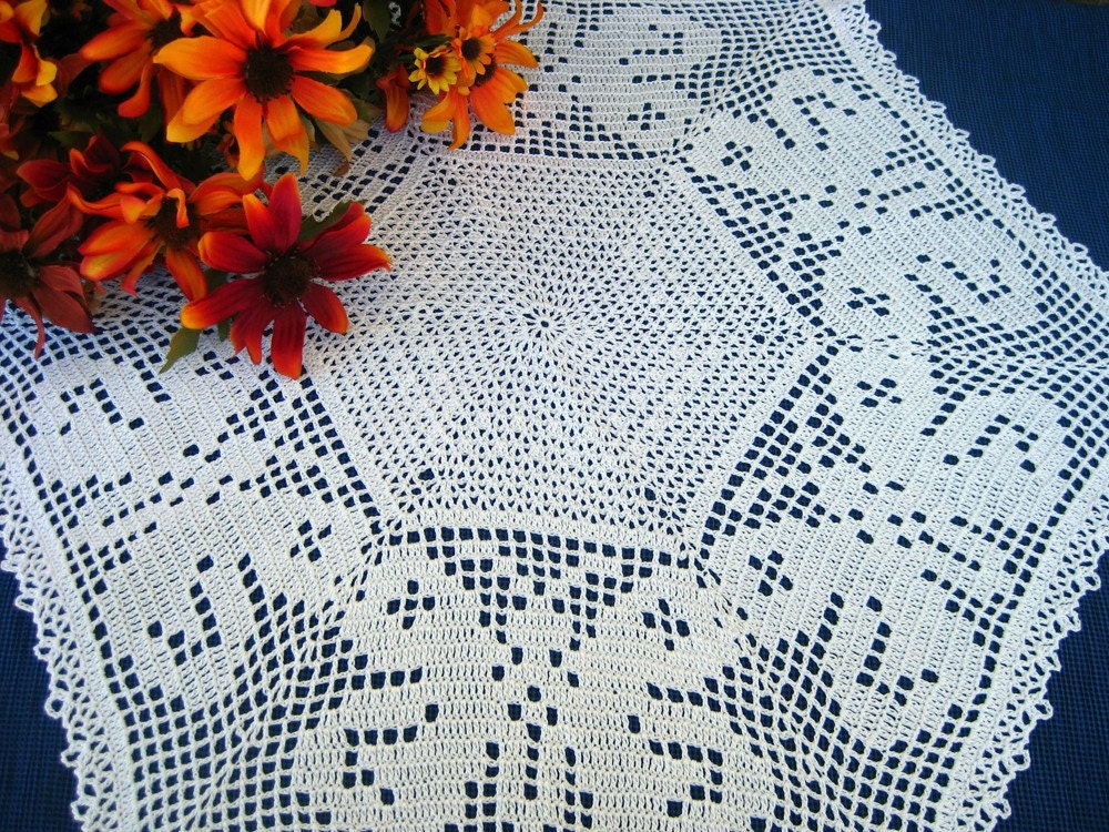 Crochet Butterfly doily