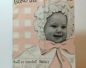 Vintage Knit and Crochet Pattern book, Baby Clothes, early 50s - TagSaleFinds