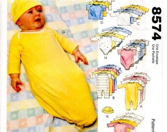 McCalls 2490 Preemie/Infant Layette Pattern UNCUT [9911012490] - $