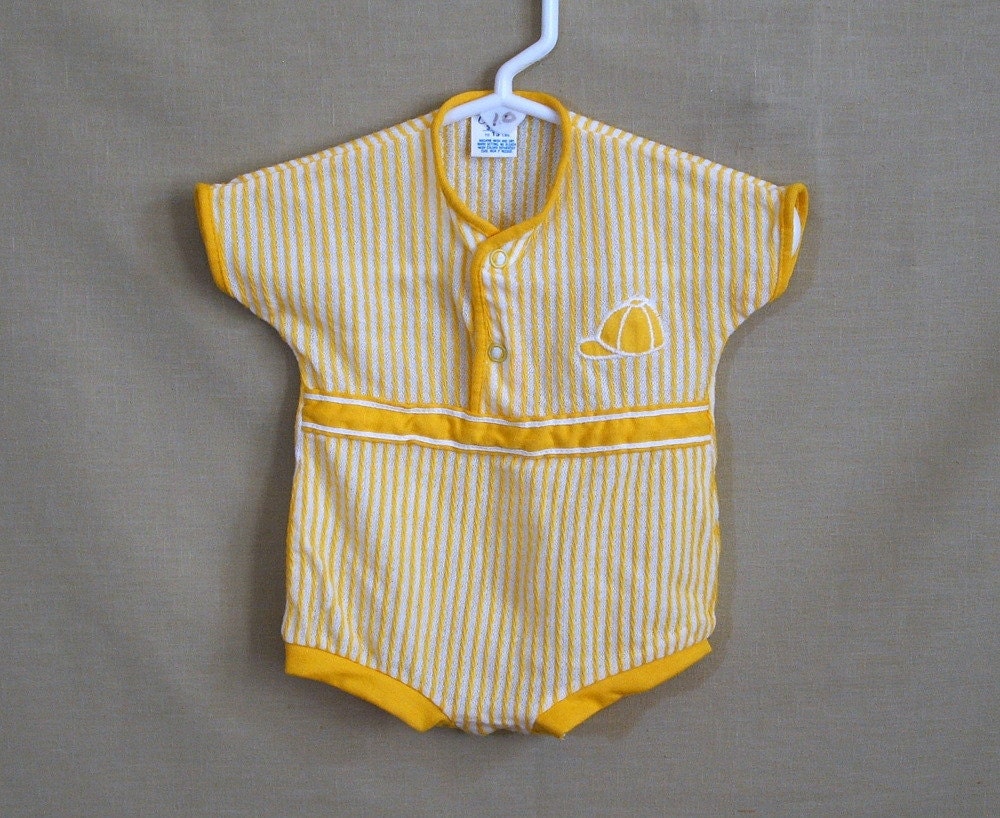 Vintage Baby Clothes Carters Baby Boy One Piece by TagSaleFinds