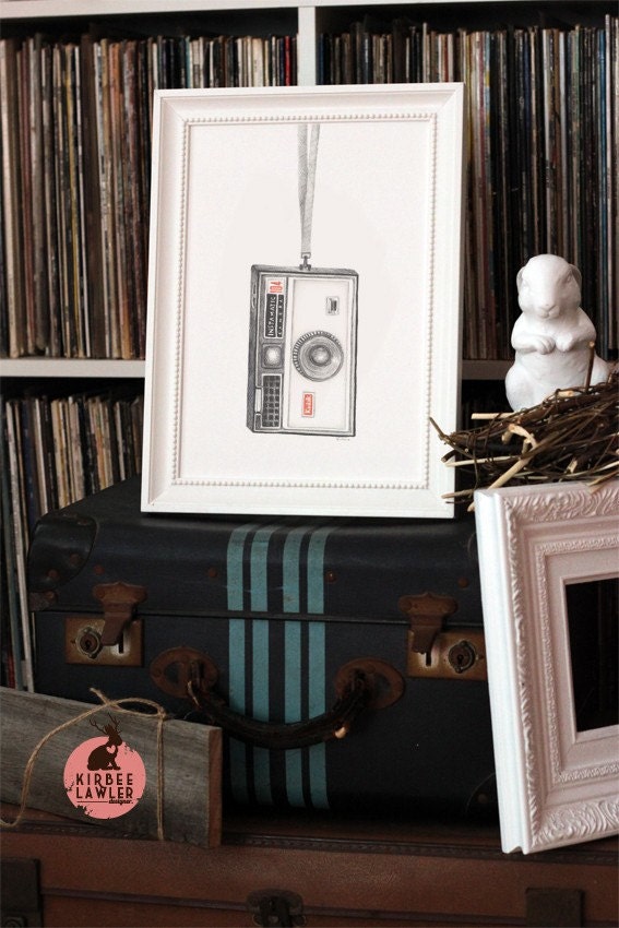 Snap... Kodak Camera Open Edition A4 Art Print