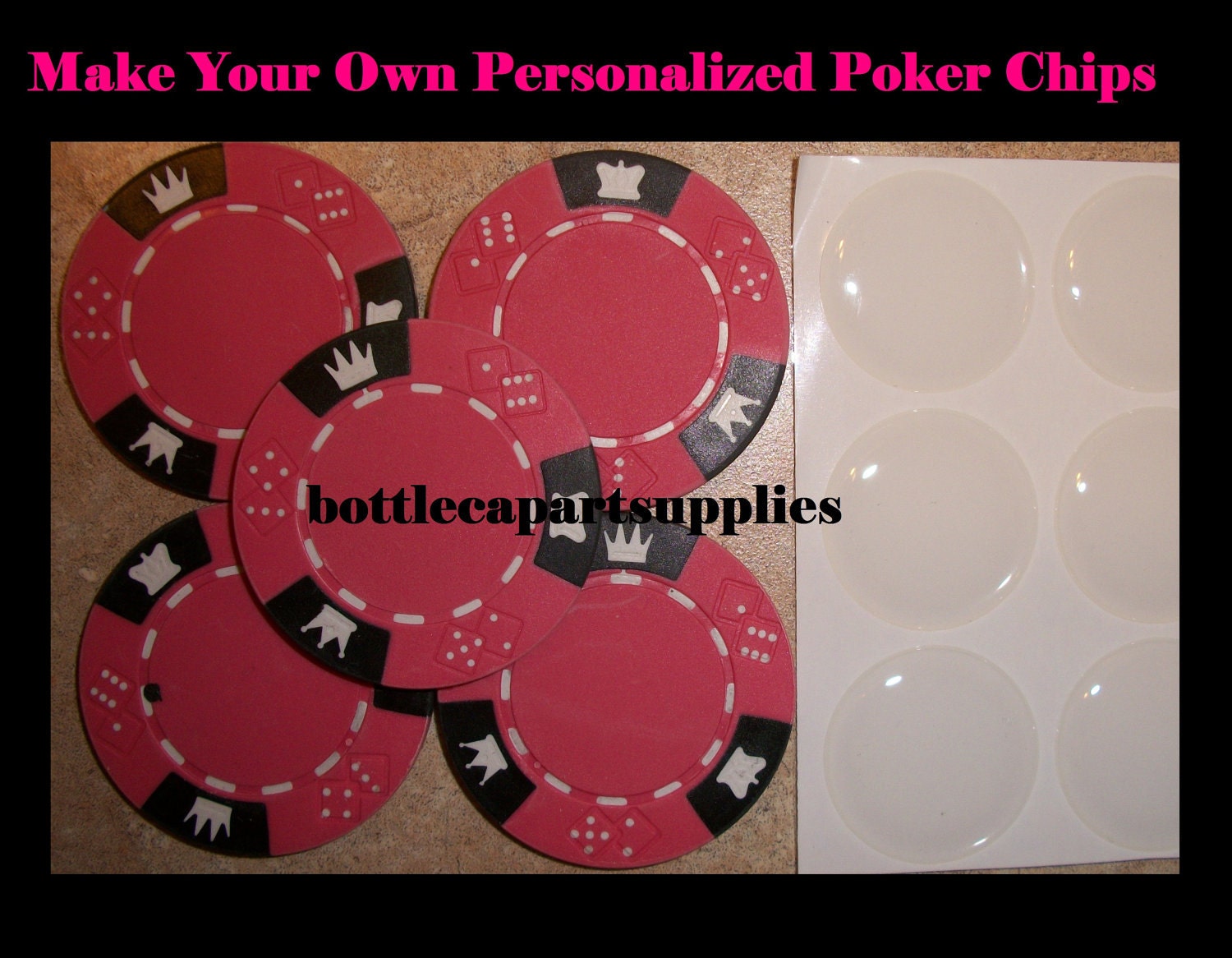 Pink Poker Chips