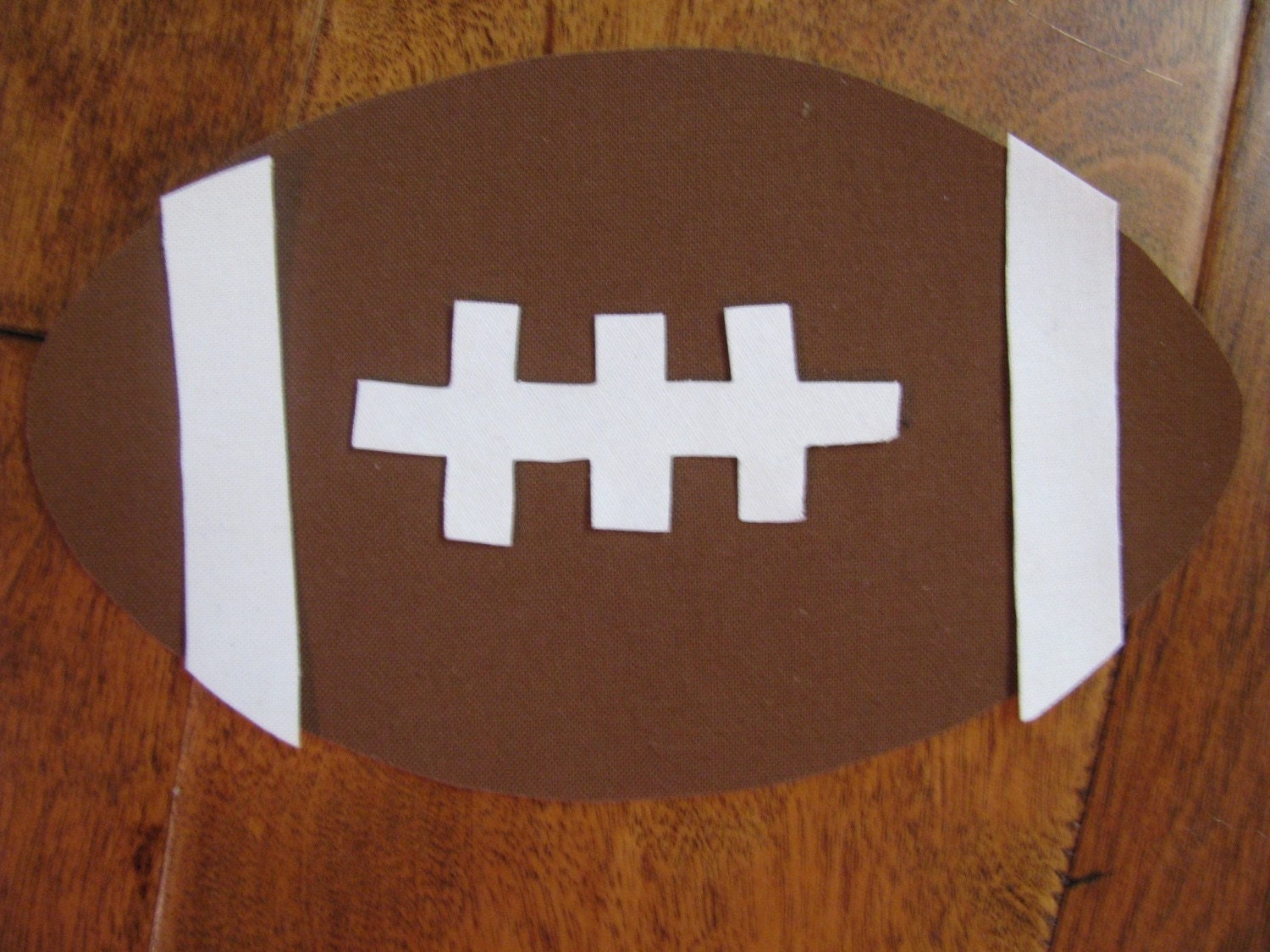 Football "No Sew" Iron On Applique