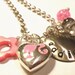 Hand Stamped Necklace for Children PINK VINTAGE BARBIE Personalized Charm