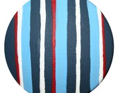 Blue, White, Red Striped Knobs