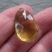 AAA Honey Beer Quartz Faceted Pear Focal, 22.9mm x 15.05mm (qpf3)