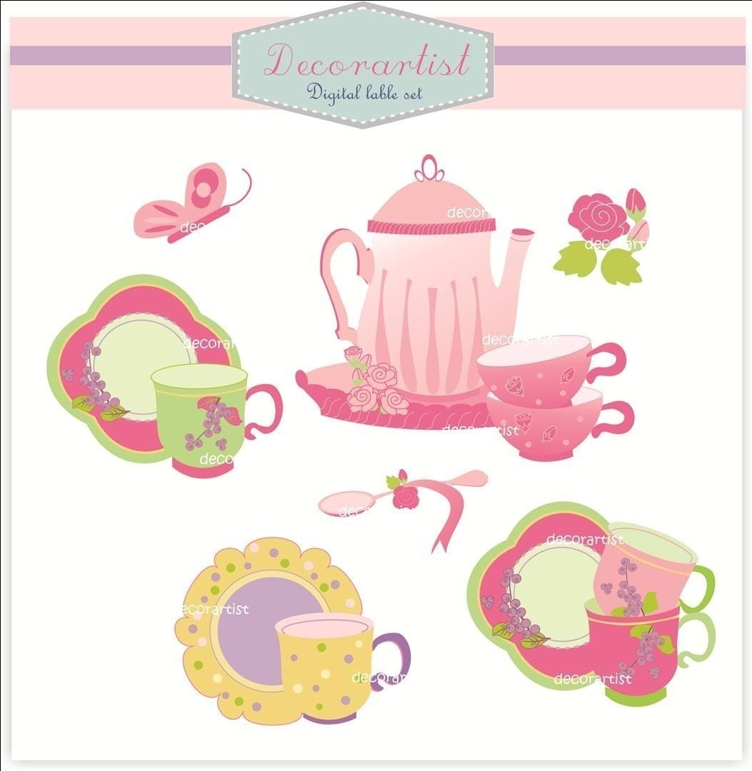 clipart tea party invitation - photo #48