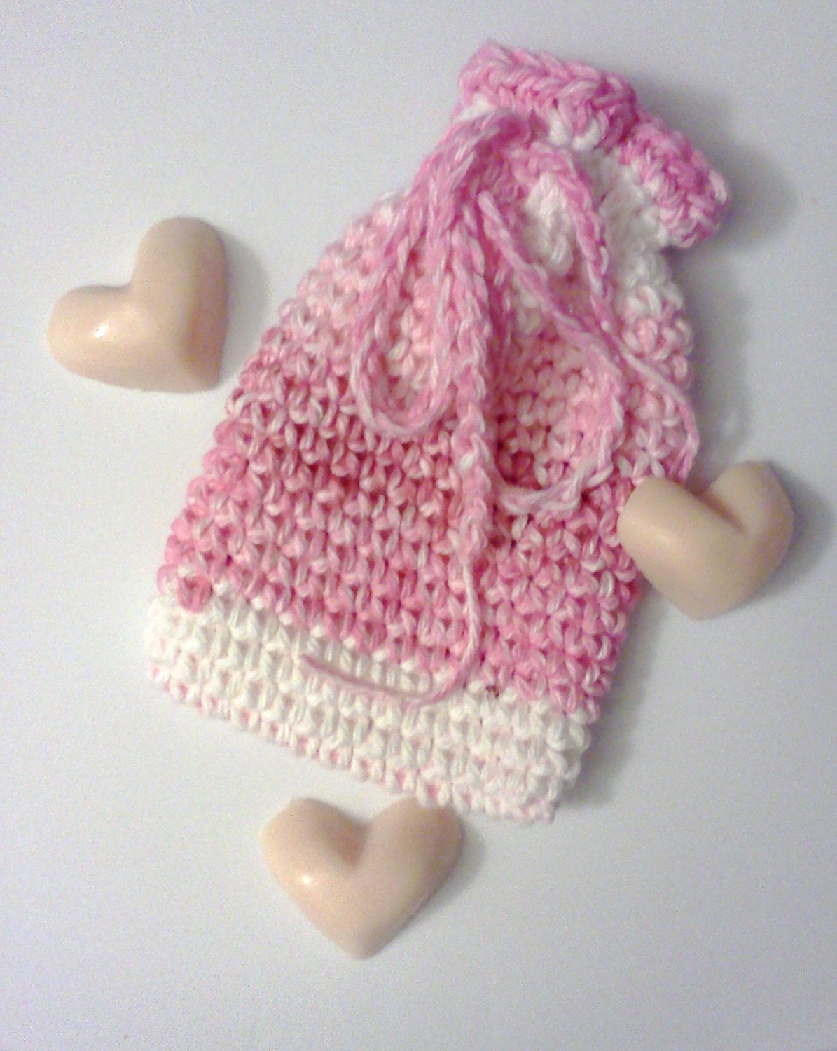 Soap Saver....Jewelry Pouch.....Change purse..... in Pretty Pink