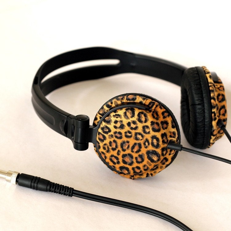 Animal Print Headphones