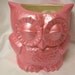 Mrs.Tootsie Pop Owl Desk Vase Metallic Pink
