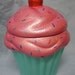 Rainbow Sprinkles Candy Cupcake Jar