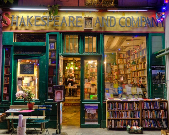 Shakespeare and Company photograph - Paris bookstore photo books Parisian Seine shop store france french - Doing Shakespeare Proud - par000