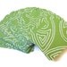 Gift Tag Set of 28 Green Swirl White Silver Glitter