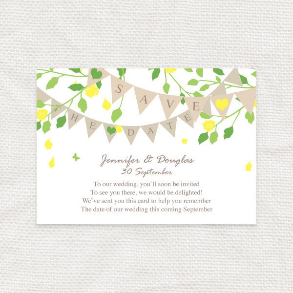 garden fete save the date - printable file