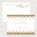 burlap and lace rustic wedding save the date or engagement announcement - printable file - photo save the date or postcard