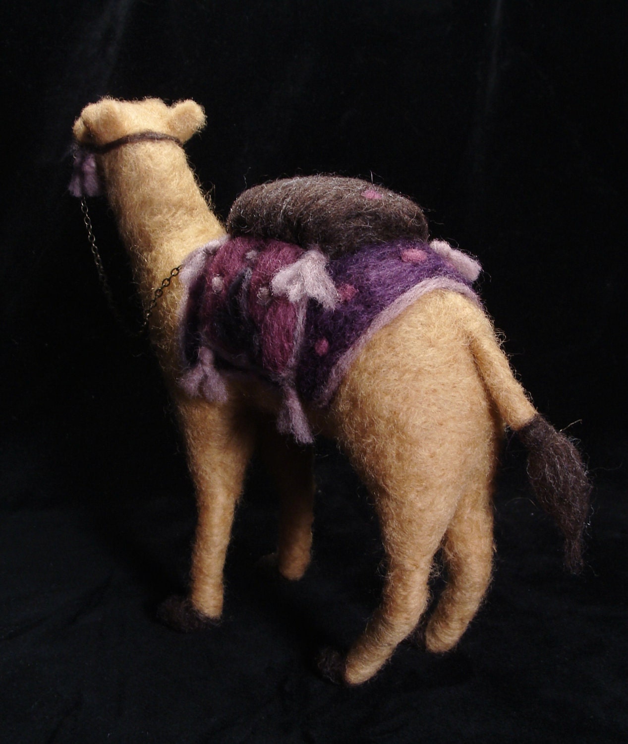 Needle Felted Animal Camel - Needlefelted Wool Christmas Soft Sculpture by Bella McBride