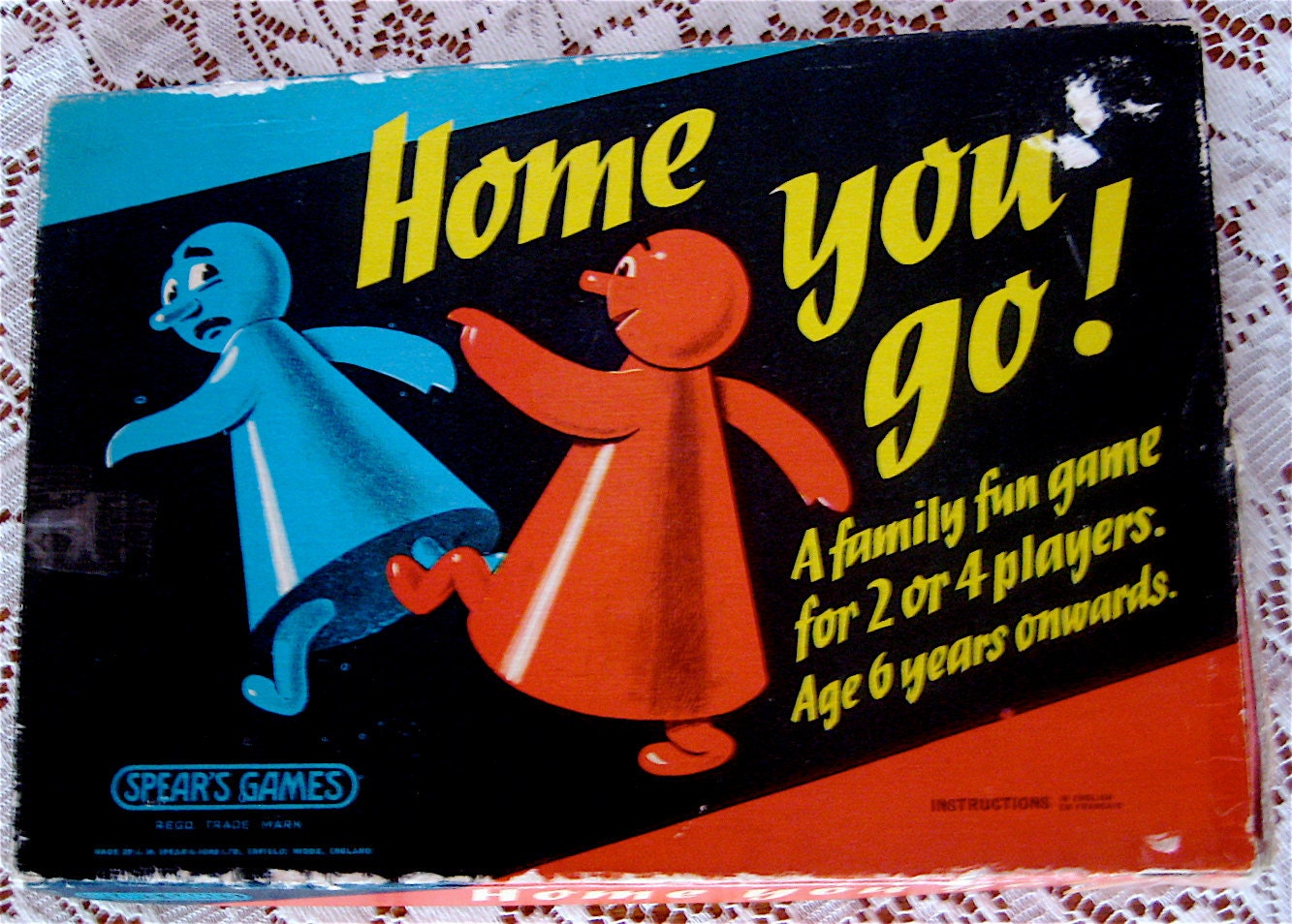 1960s vintage boxed spears board game - 'home you go"