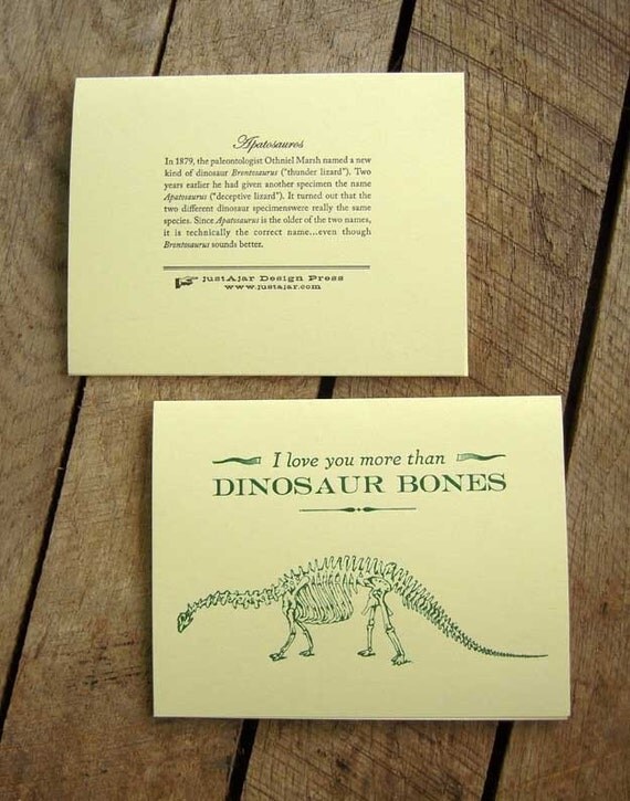 I Love You More Than Dinosaur Bones
