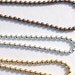 18" Ball Chain Necklace in Gold Silver or Copper Tone