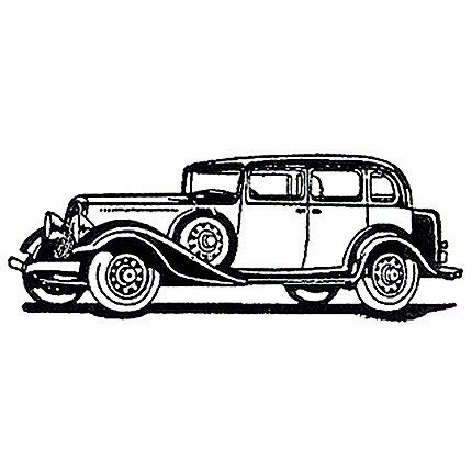 Unmounted Rubber Stamp - Antique Automobile 3