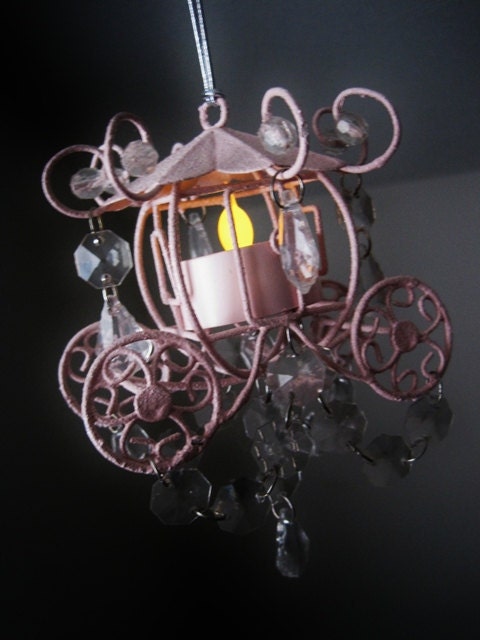 Cinderella Collection Tiny Pink Lighting Car Chandelier MADE TO ORDER