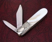 Personalized Engraved Marbles Pearl Barlow Knife