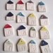 Porcelain houses set of 16 pendant