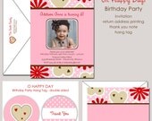 Oh Happy Day Birthday Party Invitation Hearts Valentine's Day Il_170x135