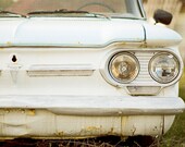 Vintage Car Photograph classic car photography Rustic Home Decor Modern Fine Art light blue gold Boho Chic retro wall art  8x10 - kimberlyblok