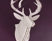 Buck Jr. - Medium Deer Trophy - White or Brown or Black