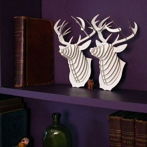 Micro Buck - Small Deer Trophy - White or Brown or Black
