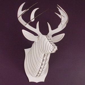 Buck Jr. - Medium Deer Trophy - White or Brown or Black