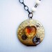 Steampunk Necklace // VINTAGE Watch Gears and HEART Locket Necklace- Great for Valentines Day - Mothers Day - Anniversaries