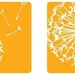 Decorative Dandelions Squares - Vinyl Wall Art