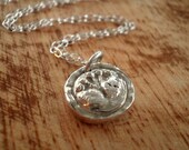Fine Silver Rustic Bouquet--Vintage Button Collection