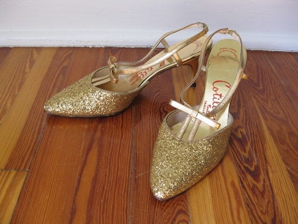 sparkly kitten heels